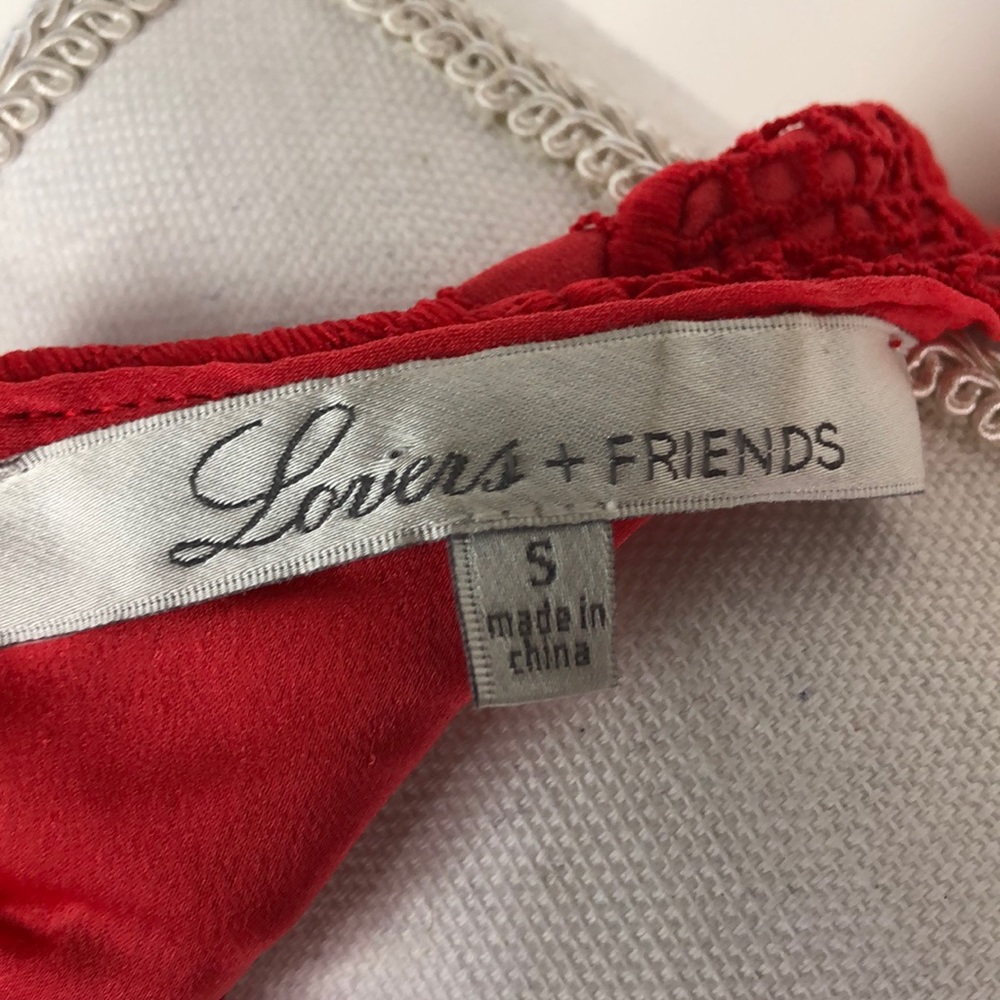SOLD Lovers + Friends Caspian Shift Dress in Red - Picture 5 of 7